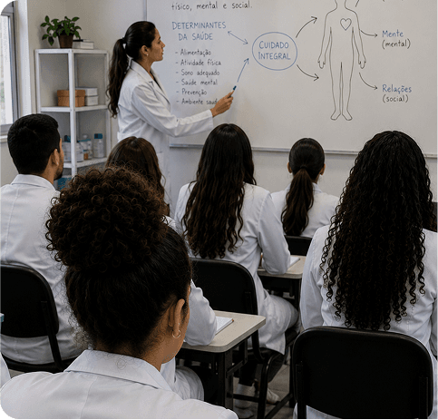 Estudantes da área da saúde
